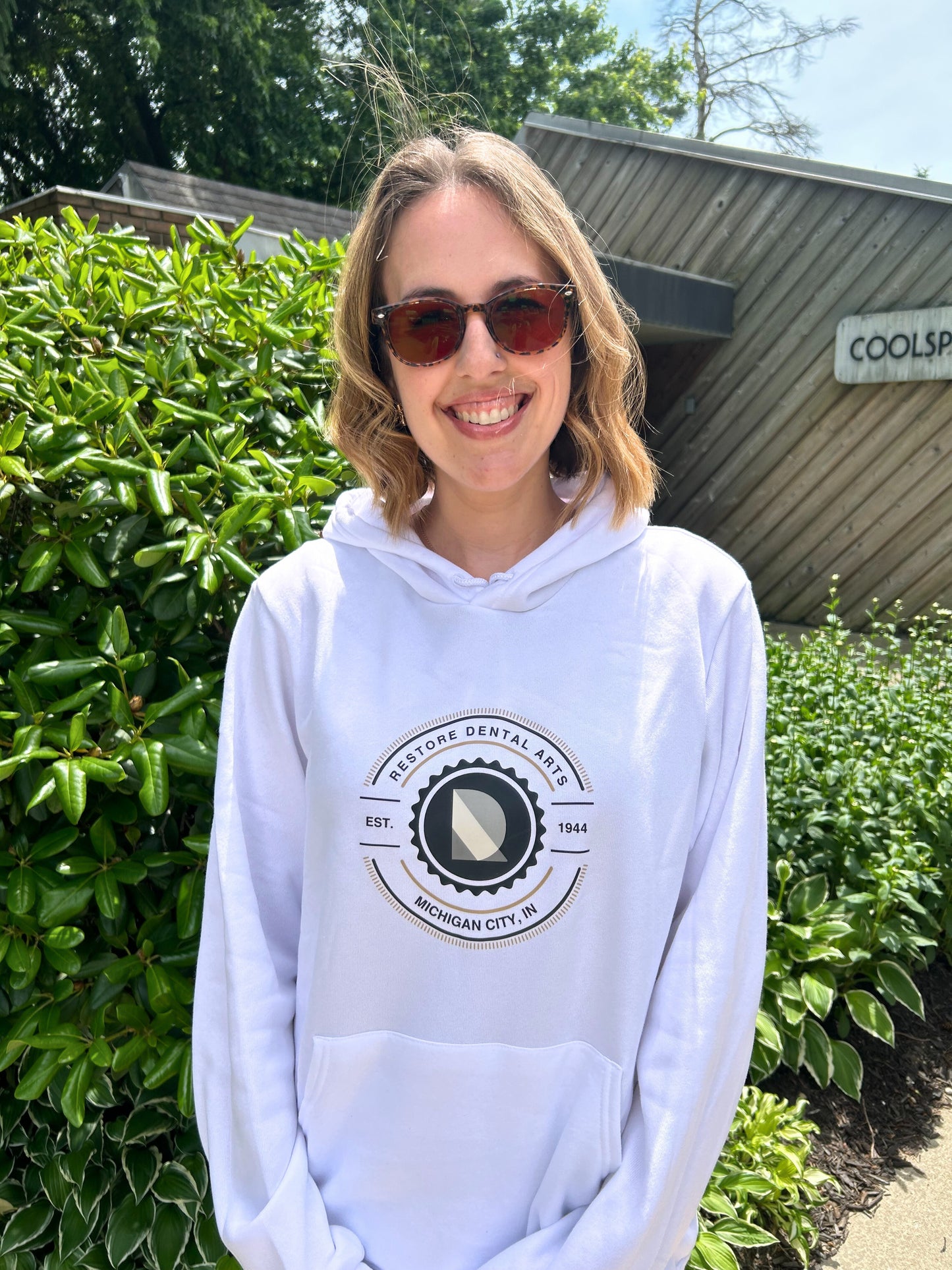 Unisex Hooded White RDA Sweatshirt